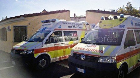 Due ambulanze del 118 M.M.Soccorso di Orosei