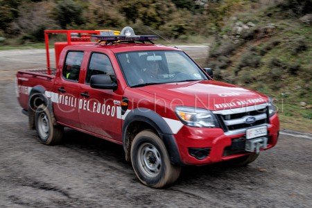 Un mezzo dei Vigili del fuoco (© foto S.Novellu)