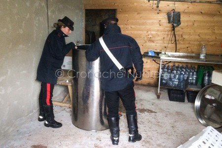 I controlli dei Carabinieri nell'abitazione