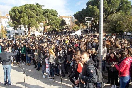 L'incontro ai Giardini al termine della marcia della pace