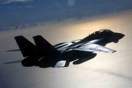 Un caccia militare