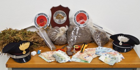 La droga sequestrata a Macomer