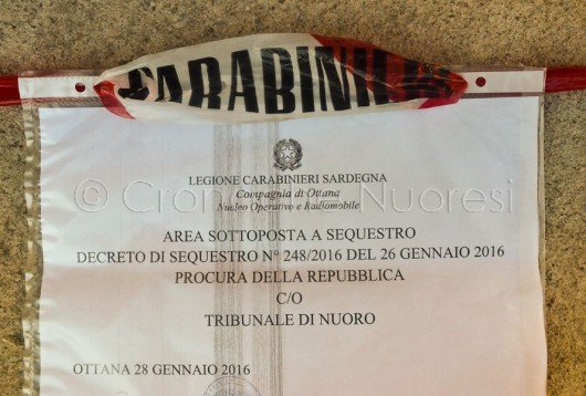 Ottana, sigilli dei Carabinieri