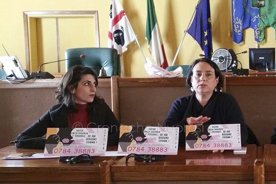 L' assessore Valeria Romagna e la responsabile di Onda Rosa Luisanna Porcu