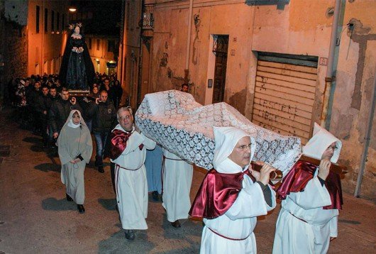 Nuoor, processione del Venerdì Santo