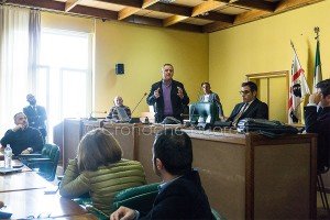 Pietro Pittalis al Consiglio Comunale su Idea Motore (foto Cronache Nuoresi)