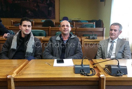 Tore Sulas, Leonardo Moro e Sandro Bianchi (foto Cronache Nuoresi)