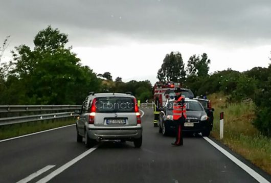 I traffico sulla SS 129 subito dopo l'Incidente (foto VdF)