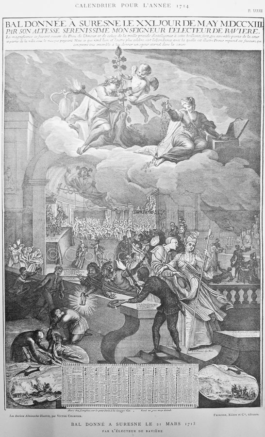 Max Emanuel festeggia la Pace di Utrecht come futuro re di Sardegna il 21 maggio 1973 (J. Langlois, Ballo a Suresne)