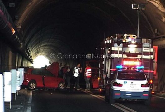 La scena dell'incidente (foto Cronache Nuoresi)