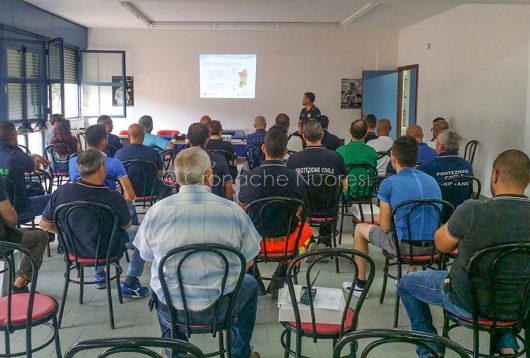 L'incontro odierno nella sede nuorese del servizio radio della Protezione civile