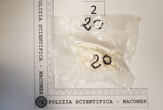 Una parte della droga sequestrata