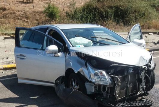 La station wagon dopo l'incidente