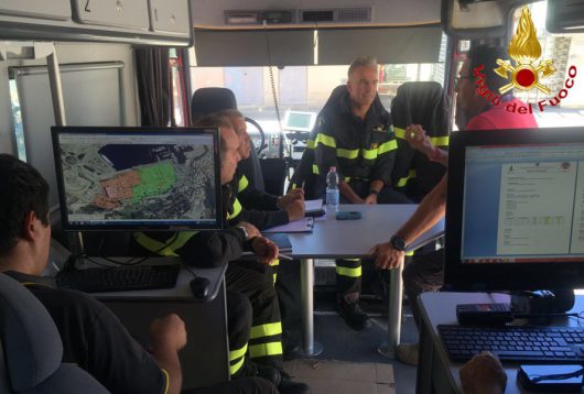  Il presidio di Comando Avanzato dei Vigili del Fuoco 