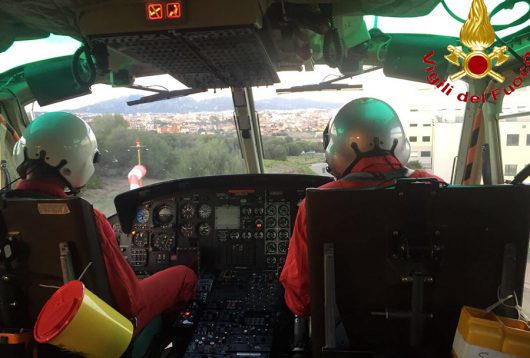 L'elisoccorso VVF a Gorroppu