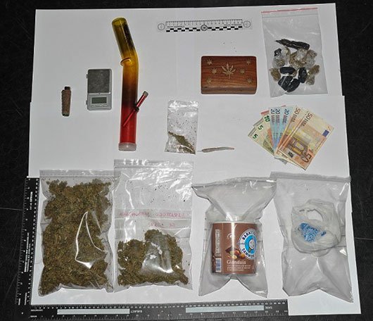 La droga sequestrata a Nuoro