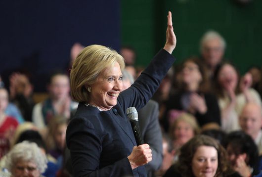 La sfidante alla Casa Bianca Hillary Clinton