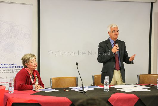 L'intervento di Raffaele Paci  e Virginia Mura (foto S.Novellu)