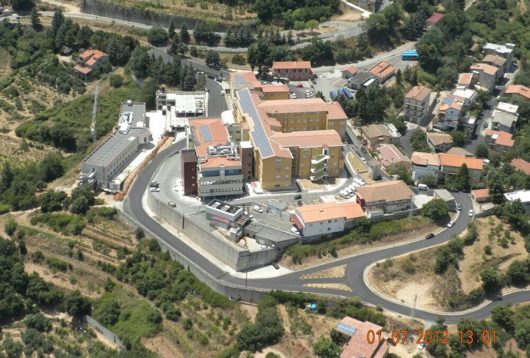 Una vista dall'alto dell'ospedale NS della Mercede di Lanusei