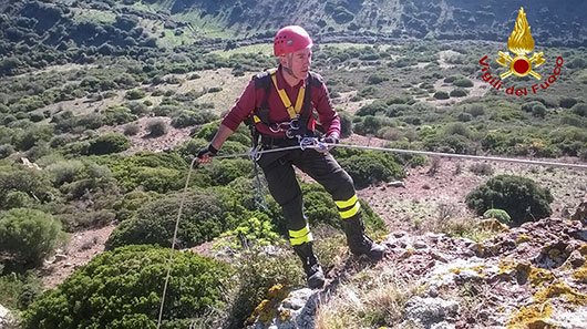 Il recupero delle capre in difficoltà tra Bosa e Montresta