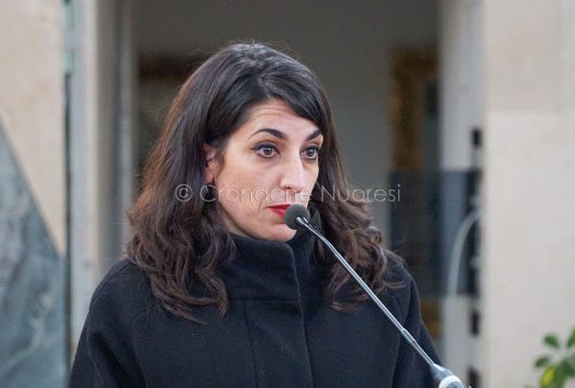 L'intervento di Valeria Ciusa Romagna nel carcere di Badu 'e Carros (foto S.Novellu)
