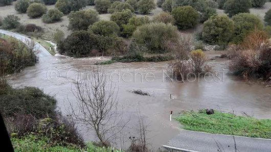 Ruscello in piena nei pressi di Oniferi (foto T.Soru)
