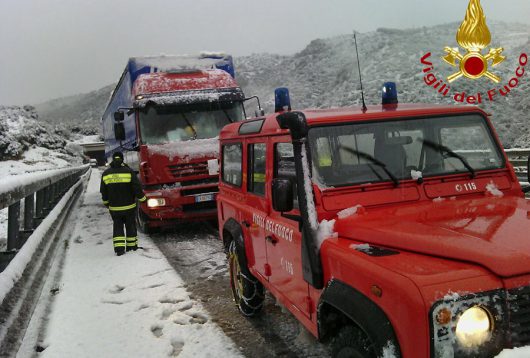 Operazioni di soccorso dei Vigili del fuoco in Baronia
