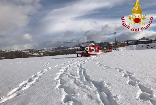 Un'intervento dell'elisoccorso VVF di questi giorni