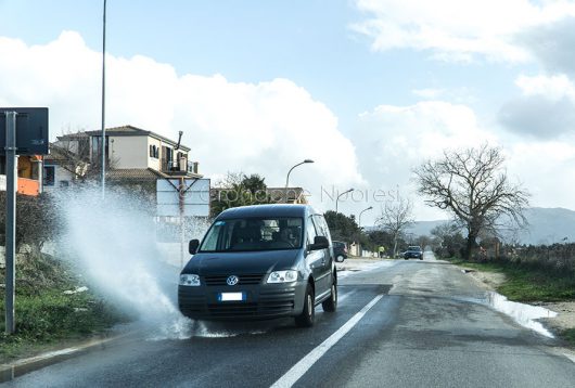 Nuoro. Strade ancora allagate a Su Pinu e in tutta la città (foto S.Novellu)