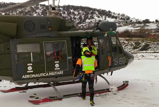 Le fasi del recupero dei due operai