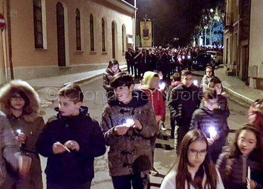 Sorgono, la fiaccolata per l'omicidio di Giuseppe Manca