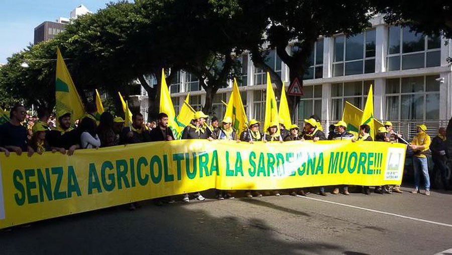 Un momento della manifestazione di Coldiretti