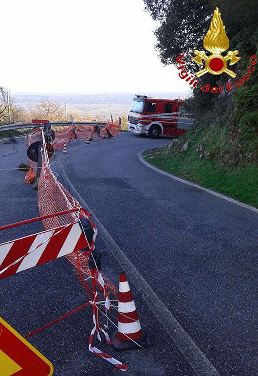 Frana sulla Bortigali-Mulargia