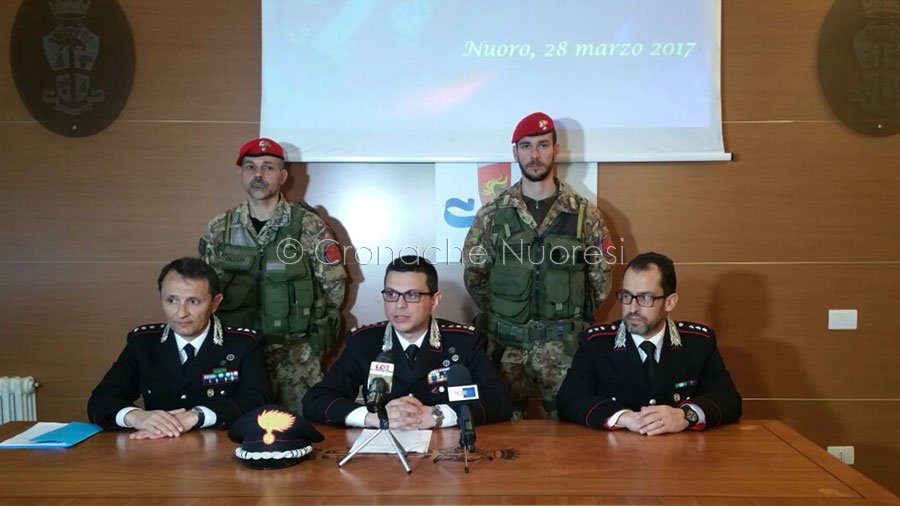 La conferenza stampa odierna al Comando dei Carabinieri