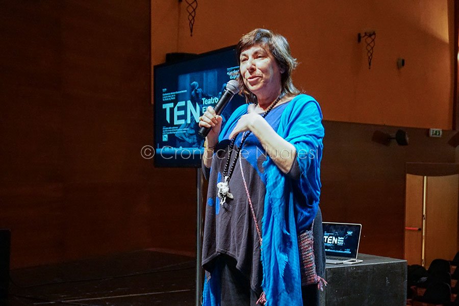 L'attrice Cristina Maccioni (foto Cronache Nuoresi)