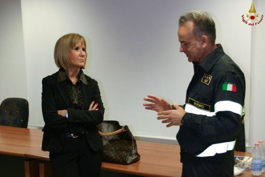 La visita del Prefetto al Comando provinciale dei Vigili del fuoco