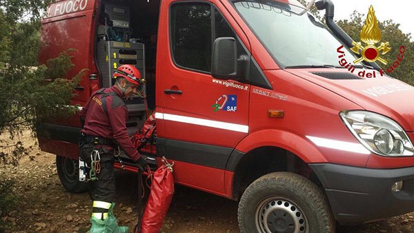 L'intervento del nucleo SAF dei VVFF