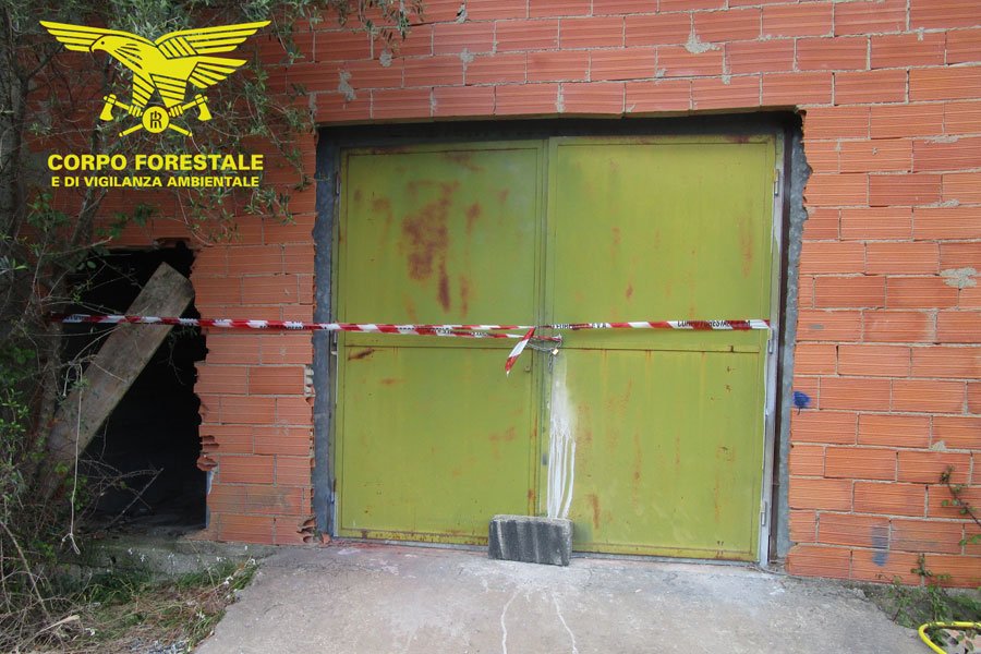 Il locale posto sotto sequestro