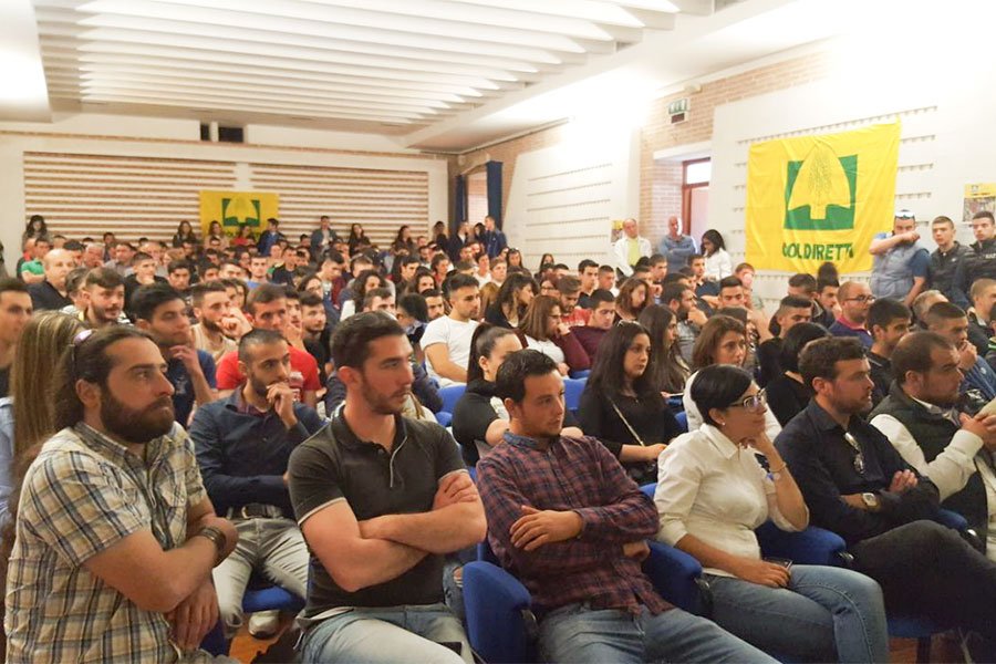Gli studenti nel corso della manifestazione