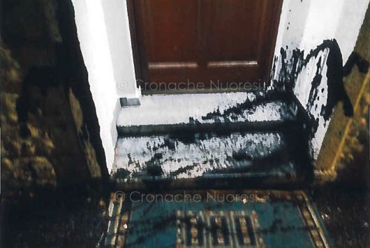 Gavoi, uno dei gesti intimidatori