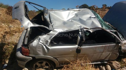 La Peugeot dopo l'incidente