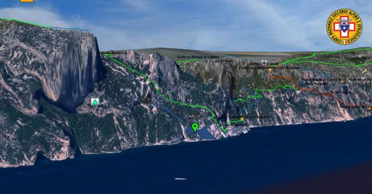 La zona del recupero, lungo il sentiero 