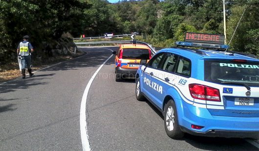 La scena dell'incidente mortale