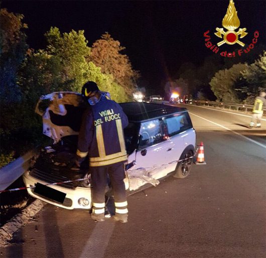 La Mini dopo l'incidente