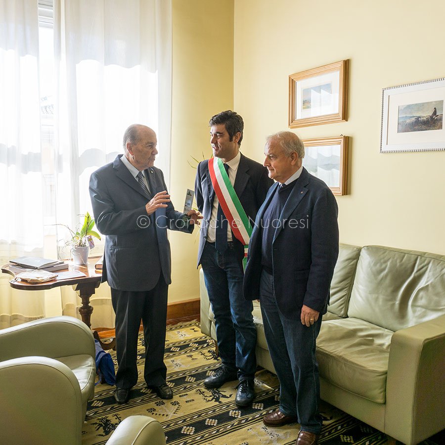 La visita a Nuoro del presidente della Corte Costituzionale Paolo Grossi (foto S.Fara)