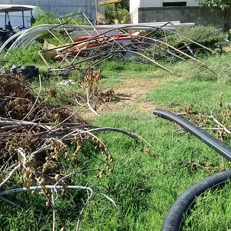 La discarica nel centro di Siniscola