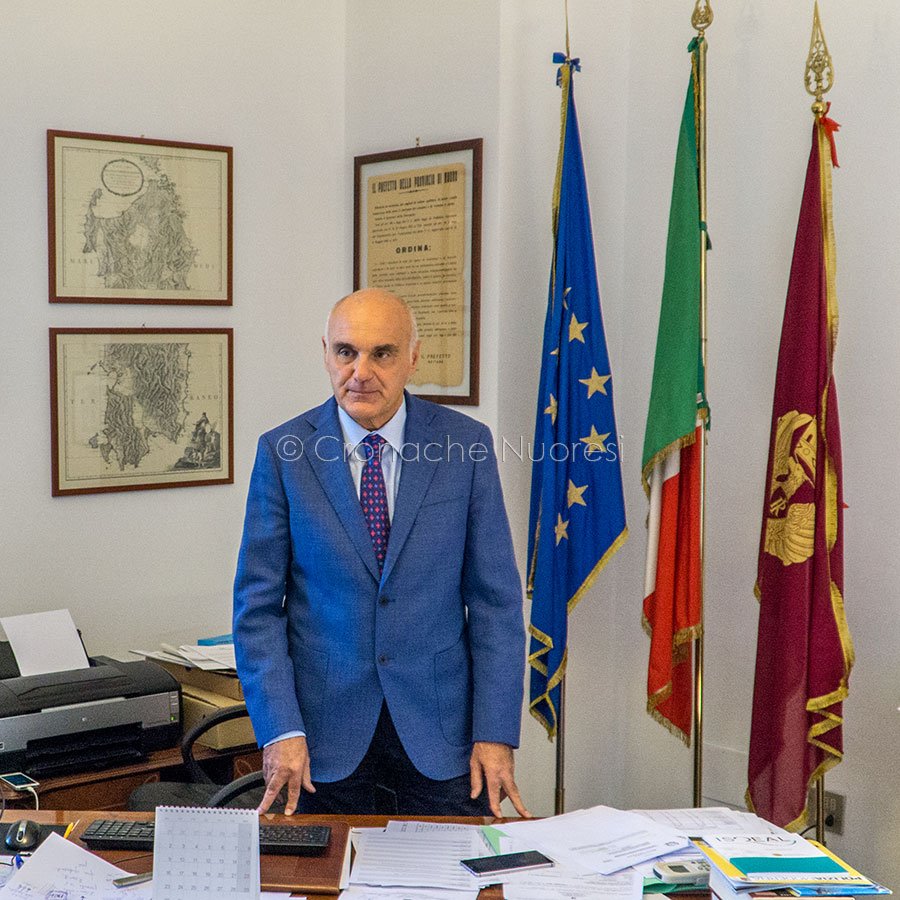 Il questore di Nuoro Massimo Alberto Colucci (foto S.Novellu)
