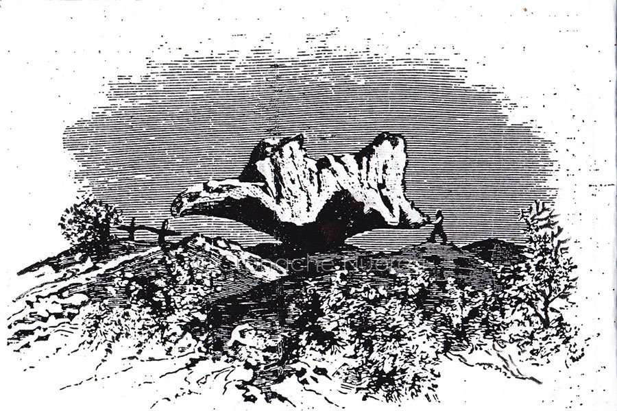 Sa Preda ballarina (da un disegno dal vero di L. Agabiti 1882)