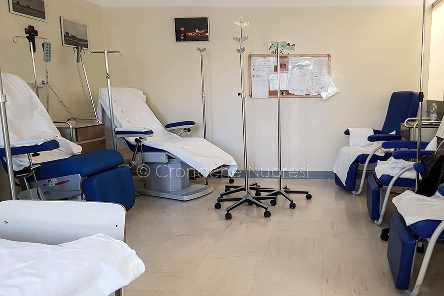 La sala prelievi per i talassemici