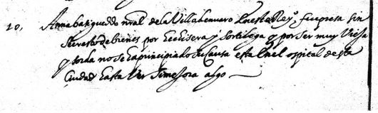 Inquisizione, atto del processo a Pedrita Basigueddu